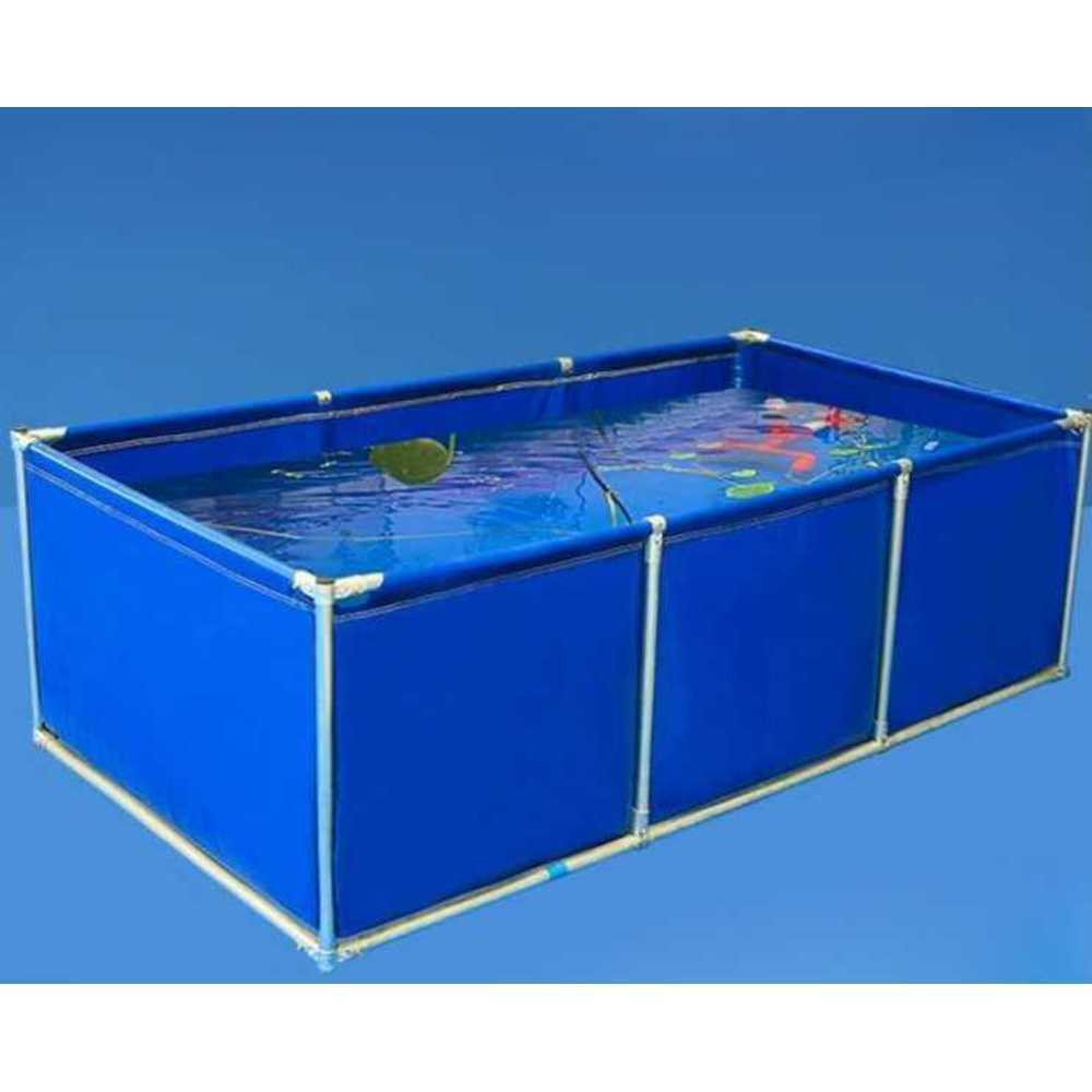 간이 수족관 대형 프레임 조립식 방수 재질 수산시장 750g(0.5m)+밸브+2중강관 1x2m - 상품 이미지