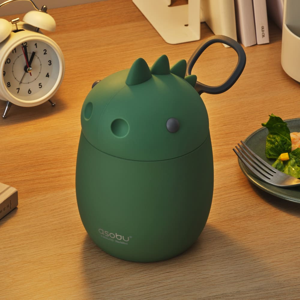 아소부 캐릭터 베스티 푸드 컨테이너 600ml (3 types) 스텐 진공밀폐 보온보냉 - 상세 이미지 5