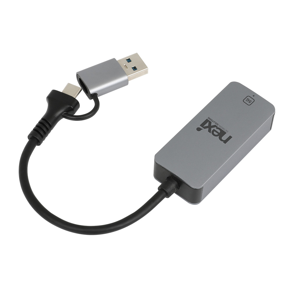 넥시 USB3.1 C타입 A타입 5G 유선랜카드 무전원 포터블 넷북 노트북 양방향 - 상세 이미지 4