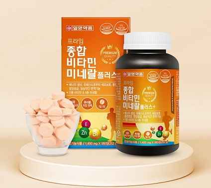 일양약품 프라임 미네랄 플러스 종합 비타민 1400mg x 180정 - 상품 이미지