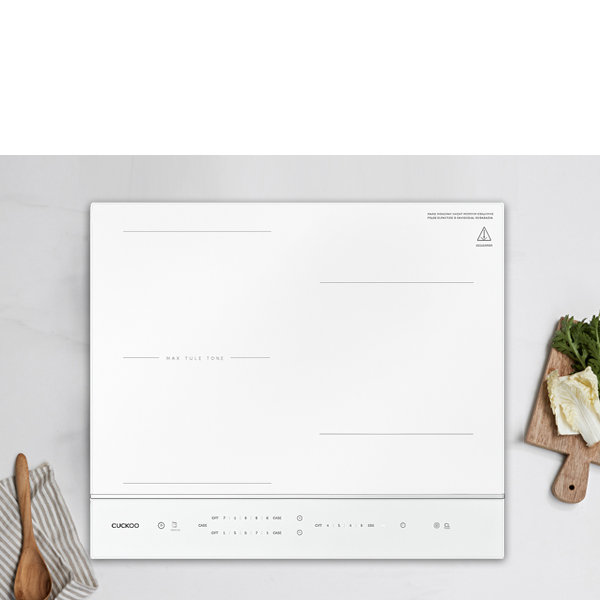 쿠쿠 방문설치지원 1등급 국내생산 3구 화이트 인덕션 플렉스존 단일 화구 초고온 3400W