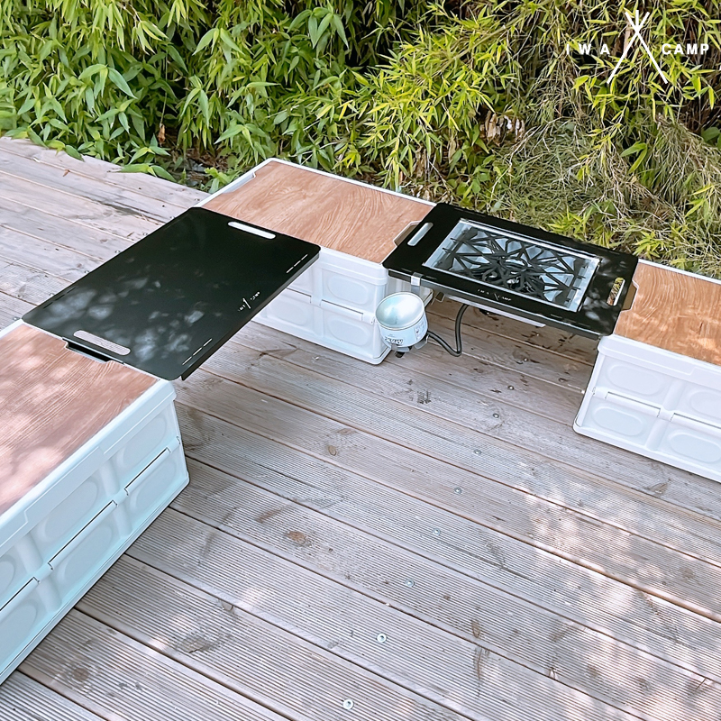 캠핑박스 폴딩 카고 토르 연장 상판 버너플레이트 거치대 테이블