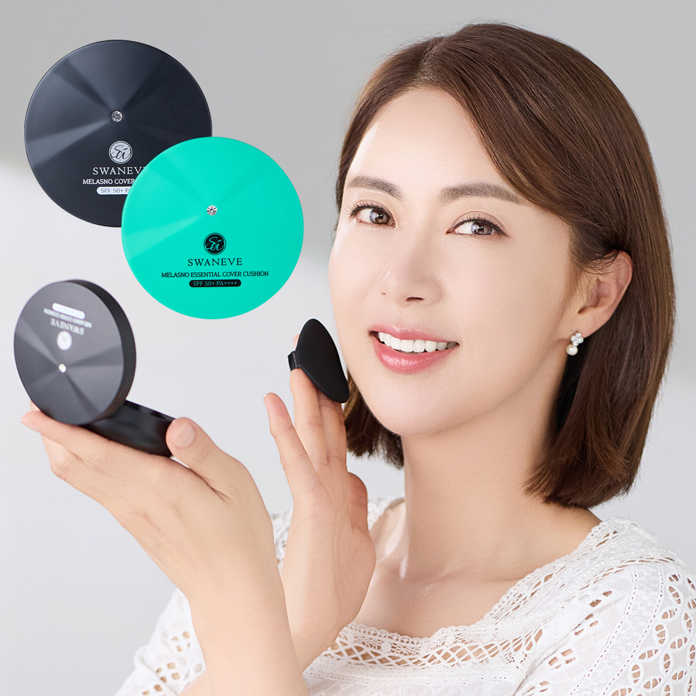스와니브 멜라즈노 에센셜 커버 쿠션, 커버력 좋은 쿠션, 지속력 갑 쿠션, 스와니브 쿠션 후기, 1+1 쿠션 추천