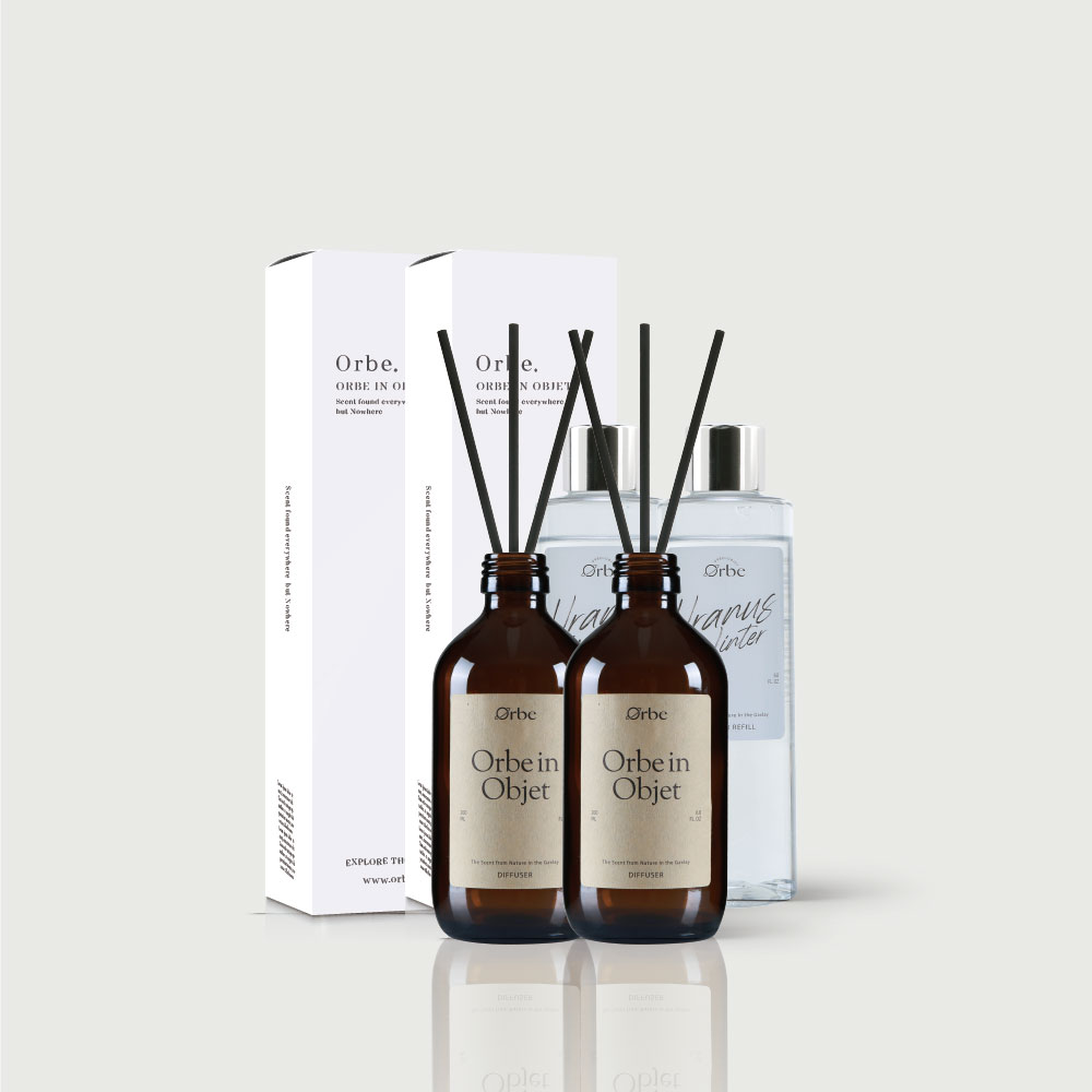 [1+1] 오르브 클래식 무드 인테리어 실내 아로마 오브제 디퓨저 200ml 젠틀우드 - 상품 이미지