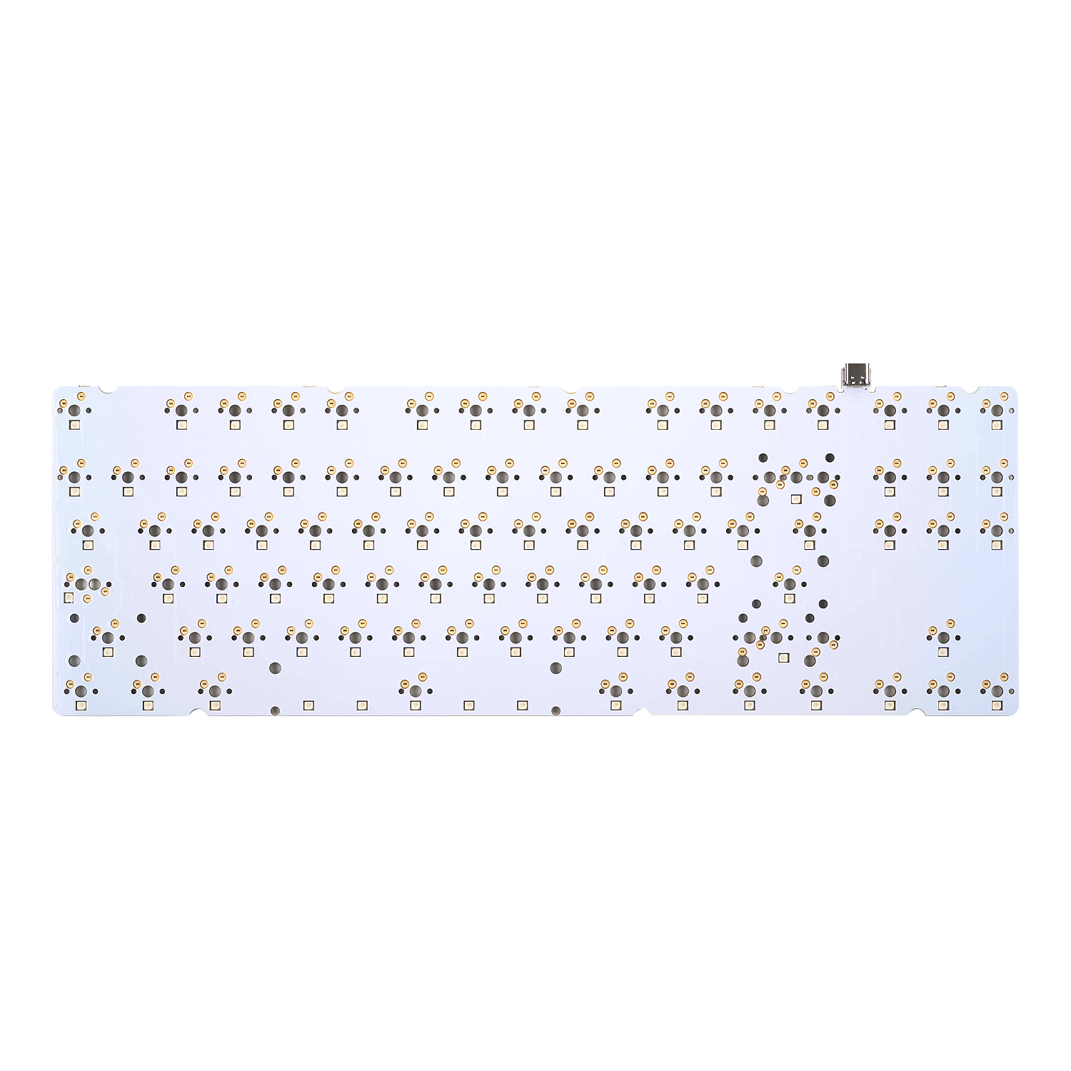 Nova 핫스왑 PCB RGB FR-4 화이트 1.6mm - 상품 이미지