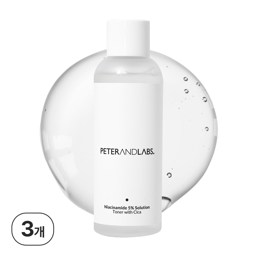피터앤랩스 나이아신아마이드 솔루션 닥나무 시카 에센스 토너 첫단계 190ml, 3개 - 메인 이미지