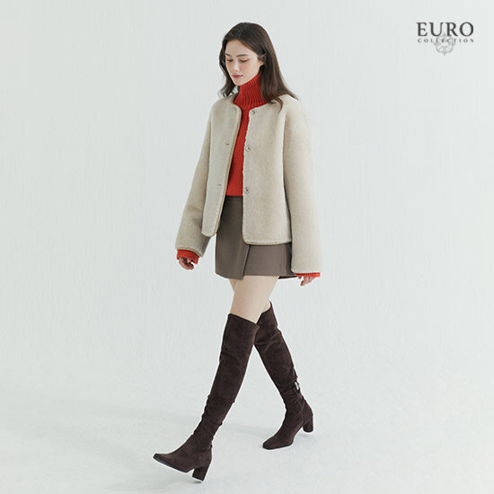 (모바일)유로컬렉션 트리오페 리얼 무스탕 자켓 - 상세 이미지 3