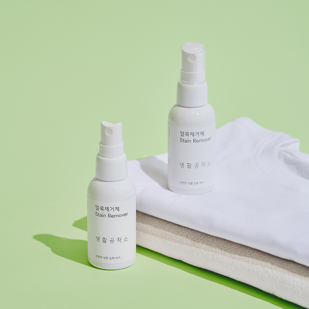 생활공작소 흰옷얼룩제거제 지우개 휴대용얼룩제거제 스프레이 2개