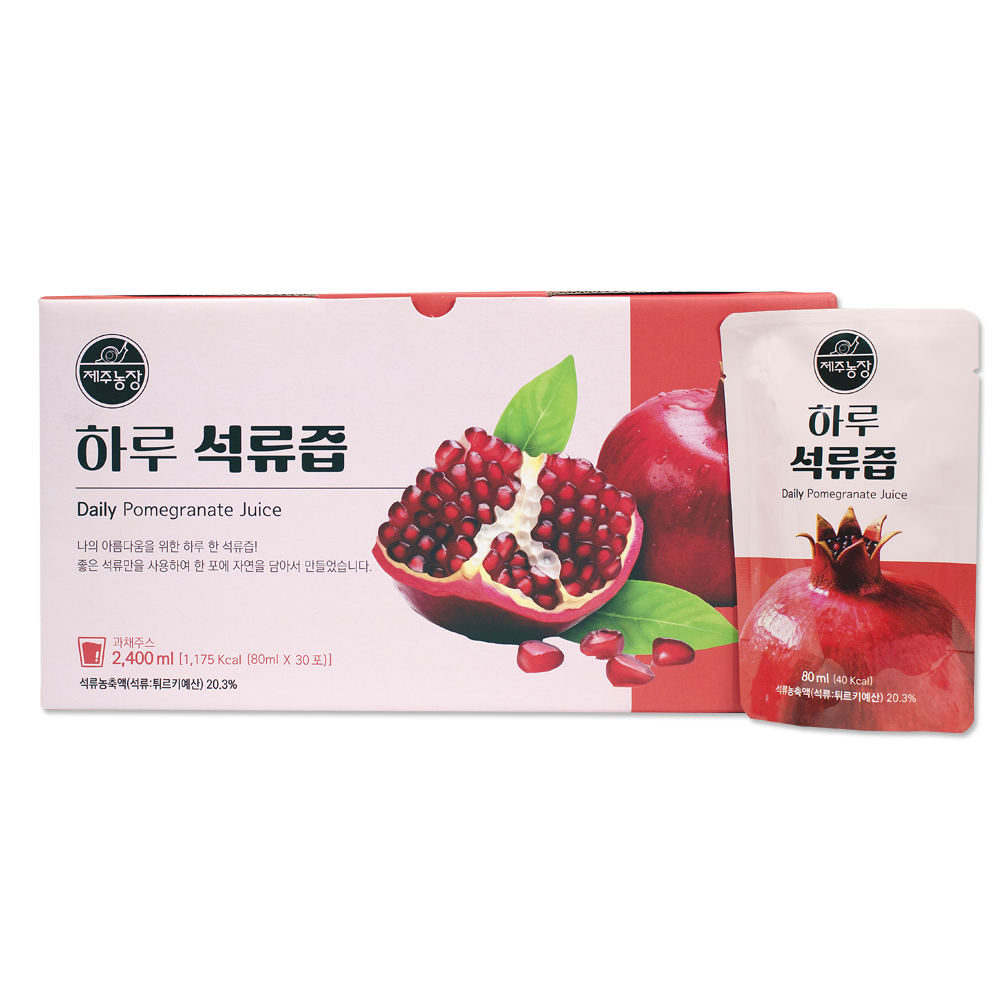 제주농장 하루 석류즙 30포, 1개