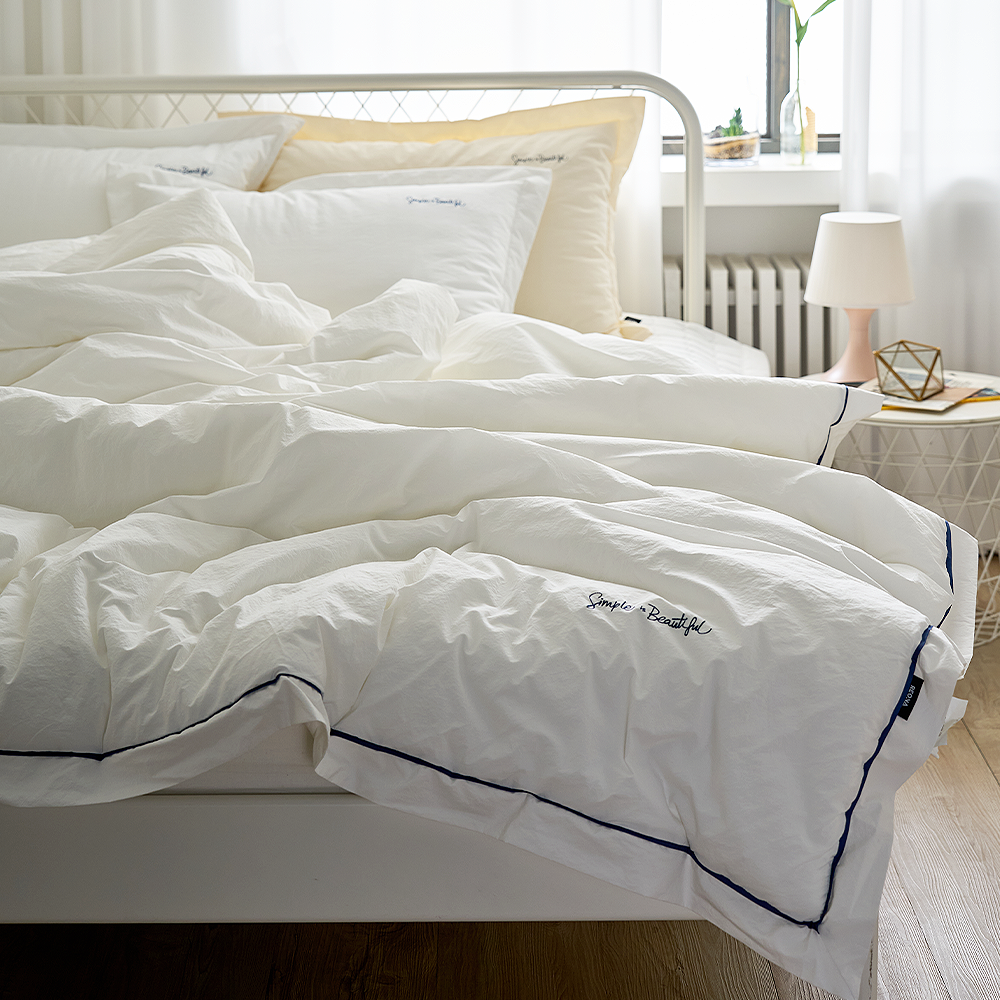 쿠에뜨 호텔이불 하이엔드 고밀도 순면침구 심플 신혼침구