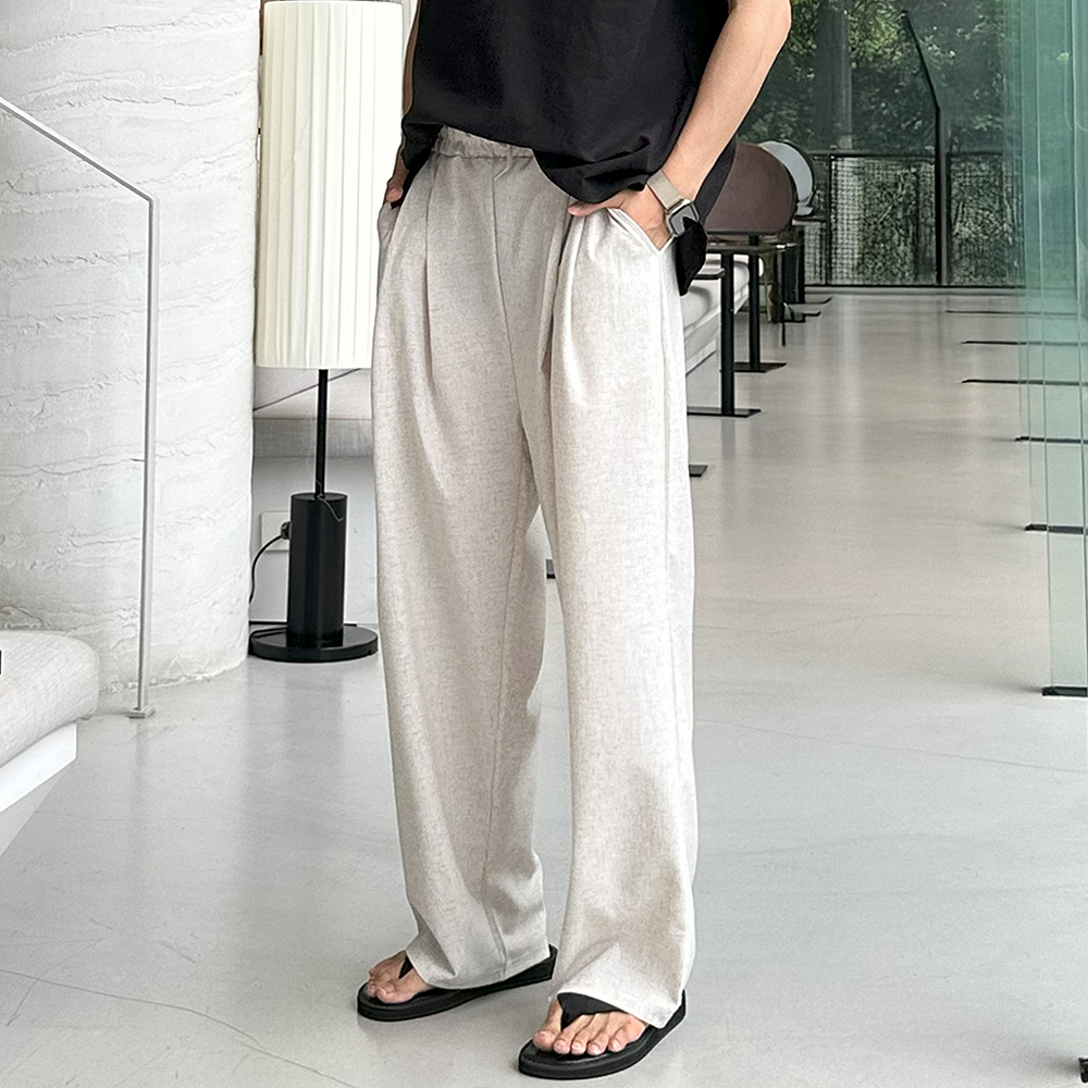 쿨 아이스 팬츠 남자 여름바지 남성 와이드팬츠 남자냉장고바지