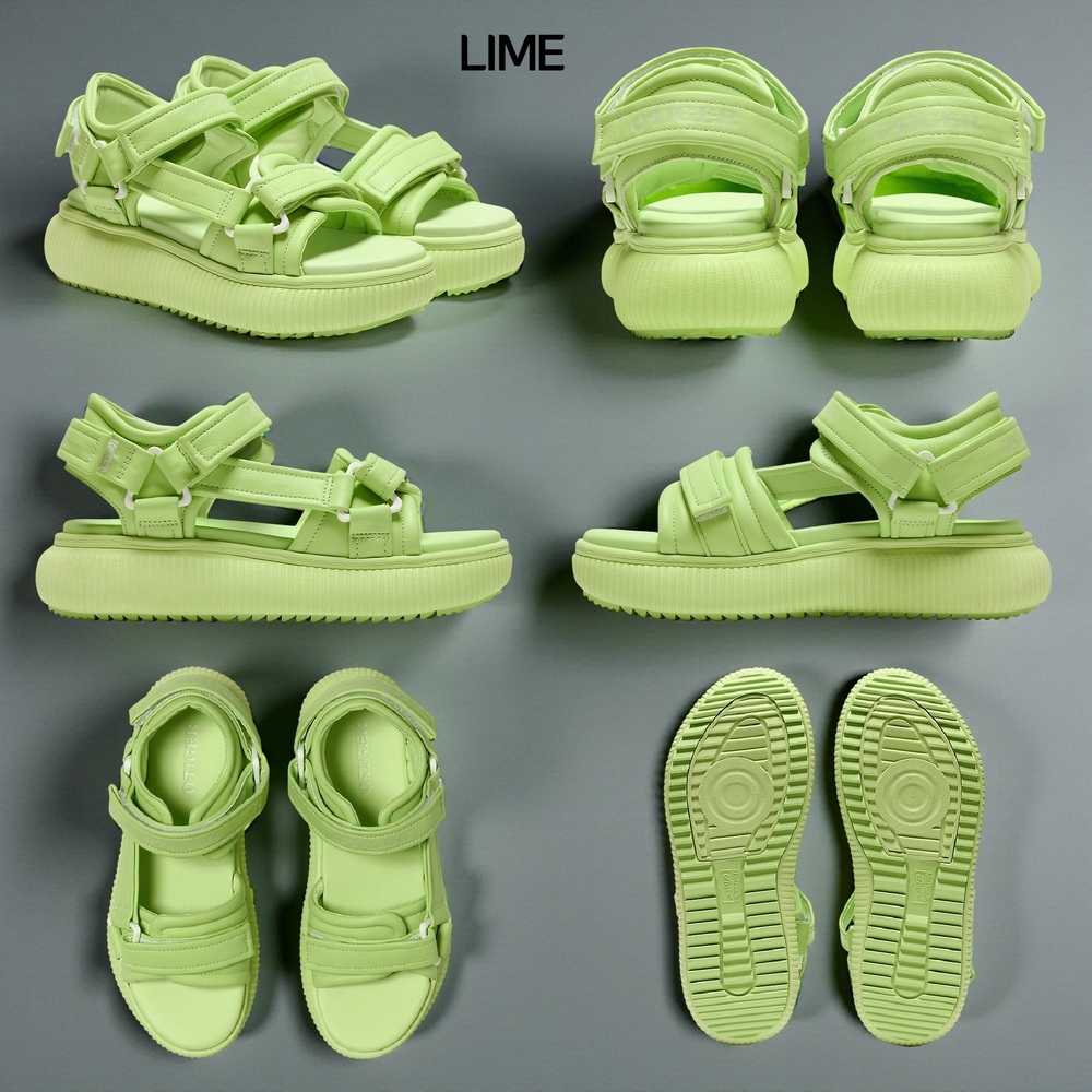 오니츠카타이거 오타이거 벨티드 샌들 여성 1182A681 LIME 250 - 상세 이미지 5