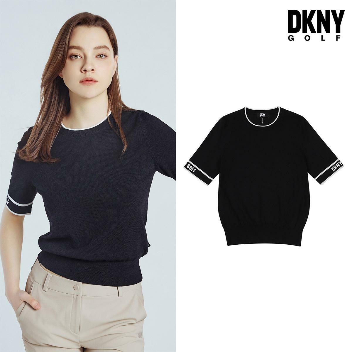 DKNY GOLF 여성 반팔 니트 2종 + 스카프 - 상세 이미지 2