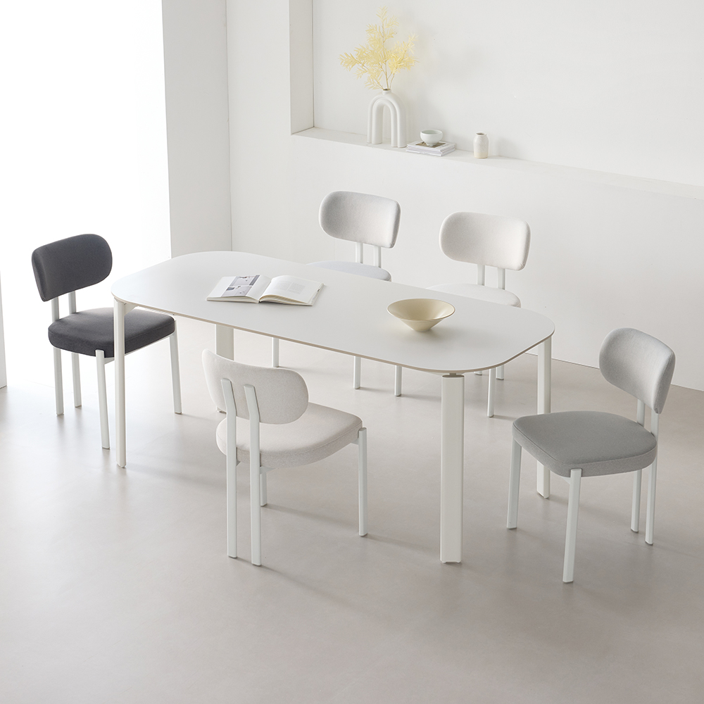 누벨 패브릭 카페 체어 다이닝 편한 식탁 의자