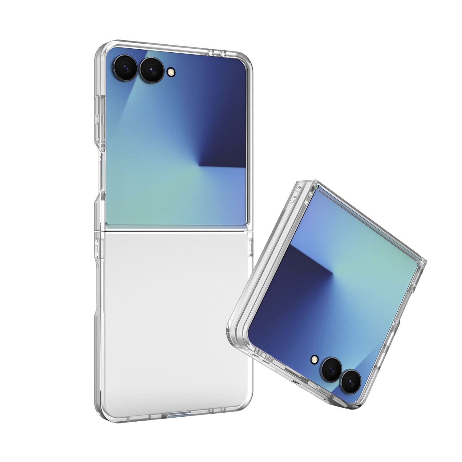 갤럭시 제트플립 변색없는 슬림 하드케이스 투명, 갤럭시Z 플립7 - 상품 이미지