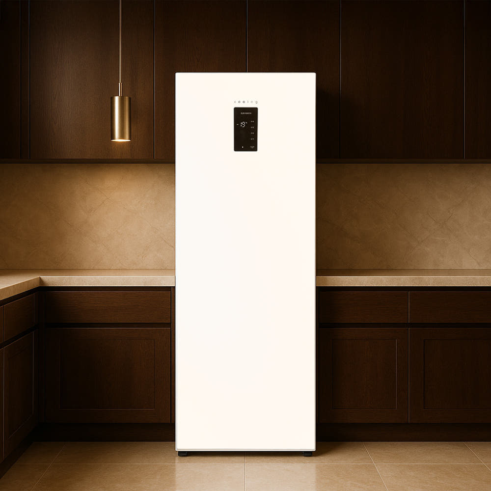 쿠잉 화이트 모델 주방 설치 사진