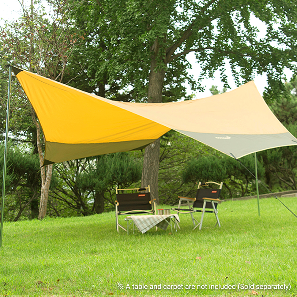 아이두젠 헥사타프 캠핑 그늘막타프 브라운