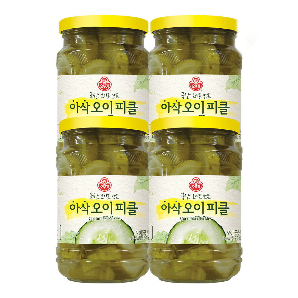 오뚜기 아삭 오이 피클 420g, 4개 - 상품 이미지