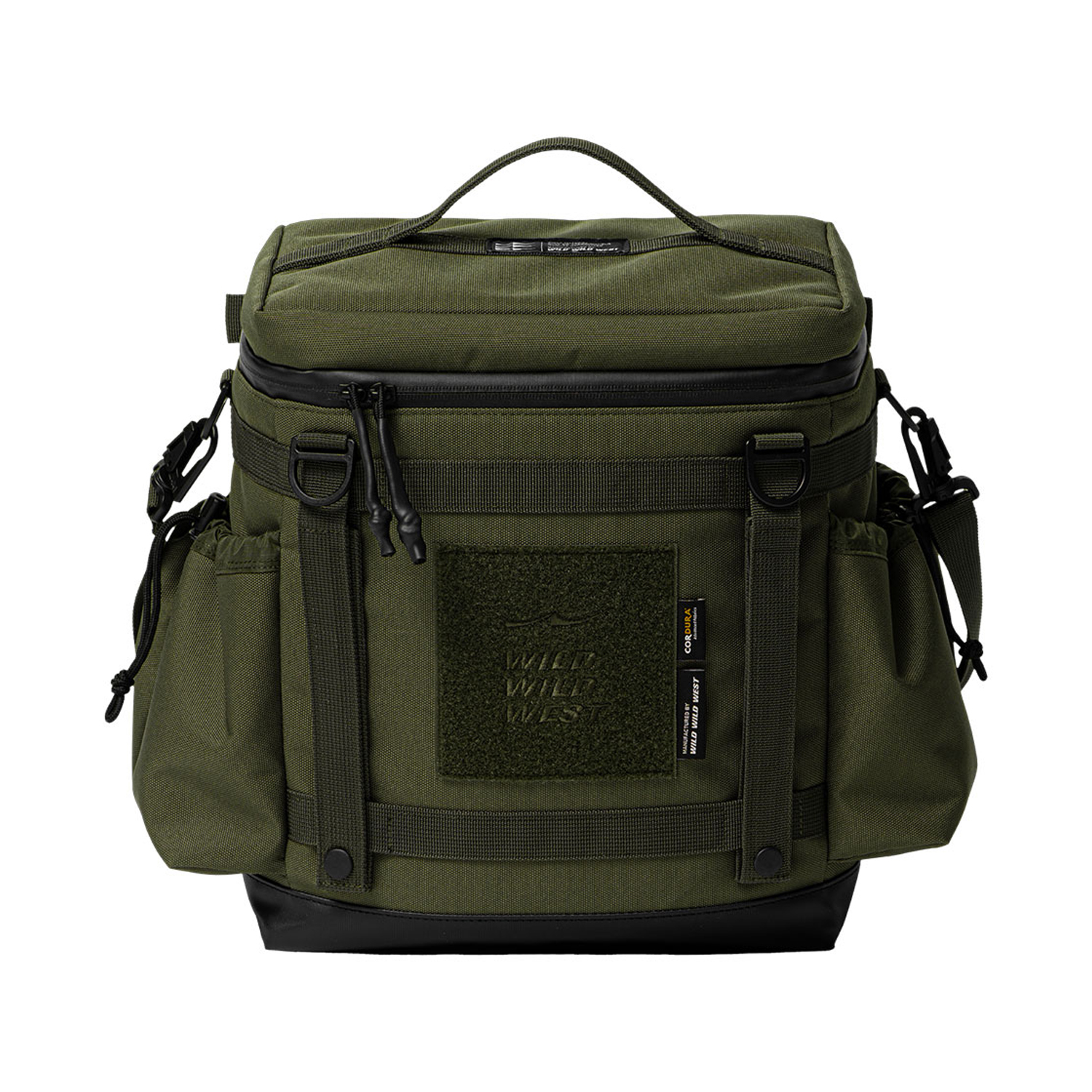 와일드와일드웨스트 소프트 쿨러 캠핑 보냉 백 가방 15L, 올리브드랩