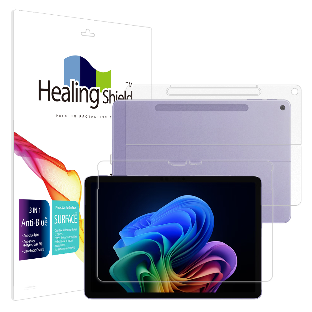 서피스프로12 블루라이트차단 액정보호필름1매 후면1매 - 메인 이미지