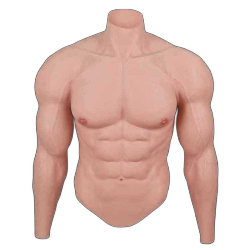근육 슈트 가짜 복근 바디 머슬 코스튬 실리콘 변장 S - 상품 이미지