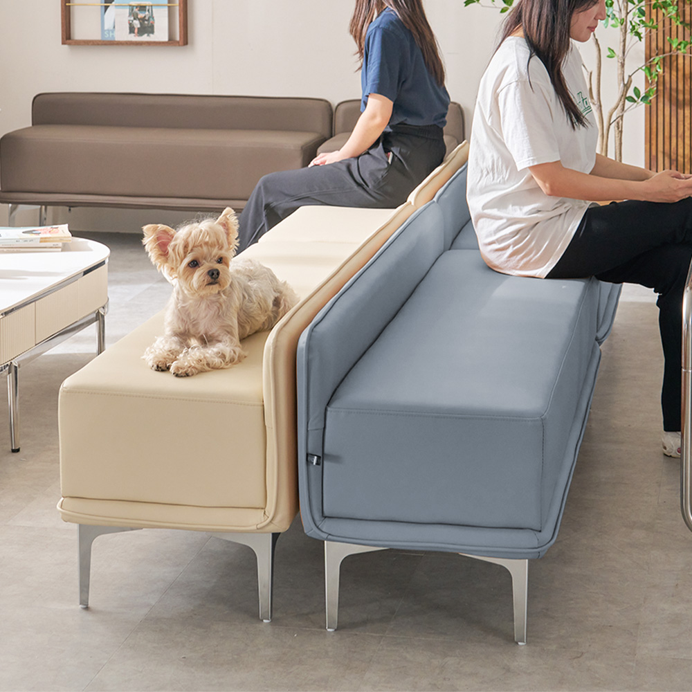 에스페라 대기실 약국 휴게실 로비 병원 대기 의자 3인용 아이보리