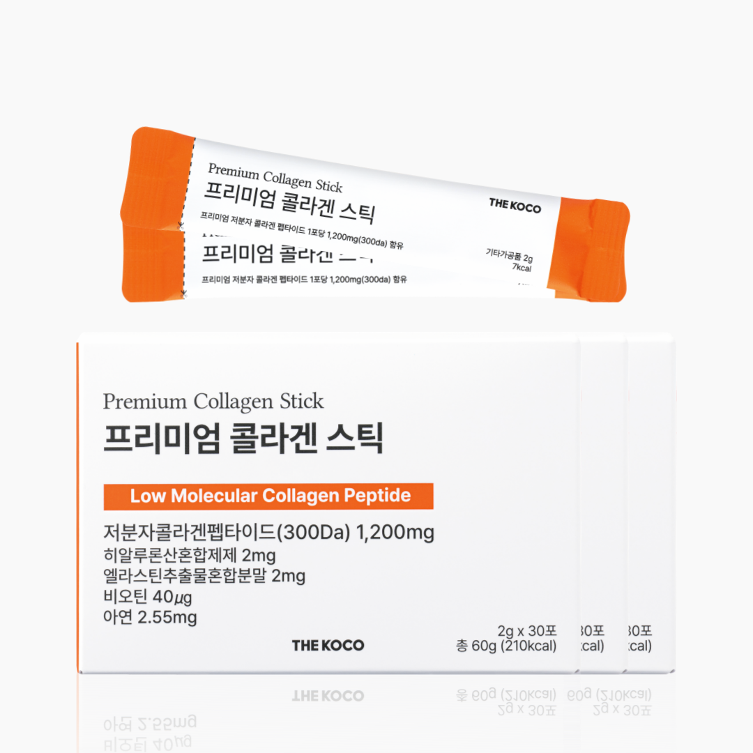 [300달톤] 더코코 저분자 콜라겐 비오틴 스틱파우더 2g 30포, 3개