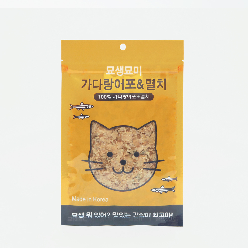[휴먼그레이드] 묘생묘미 고양이 가쓰오부시 간식 가다랑어포+멸치, 30g, 5개 이미지 7
