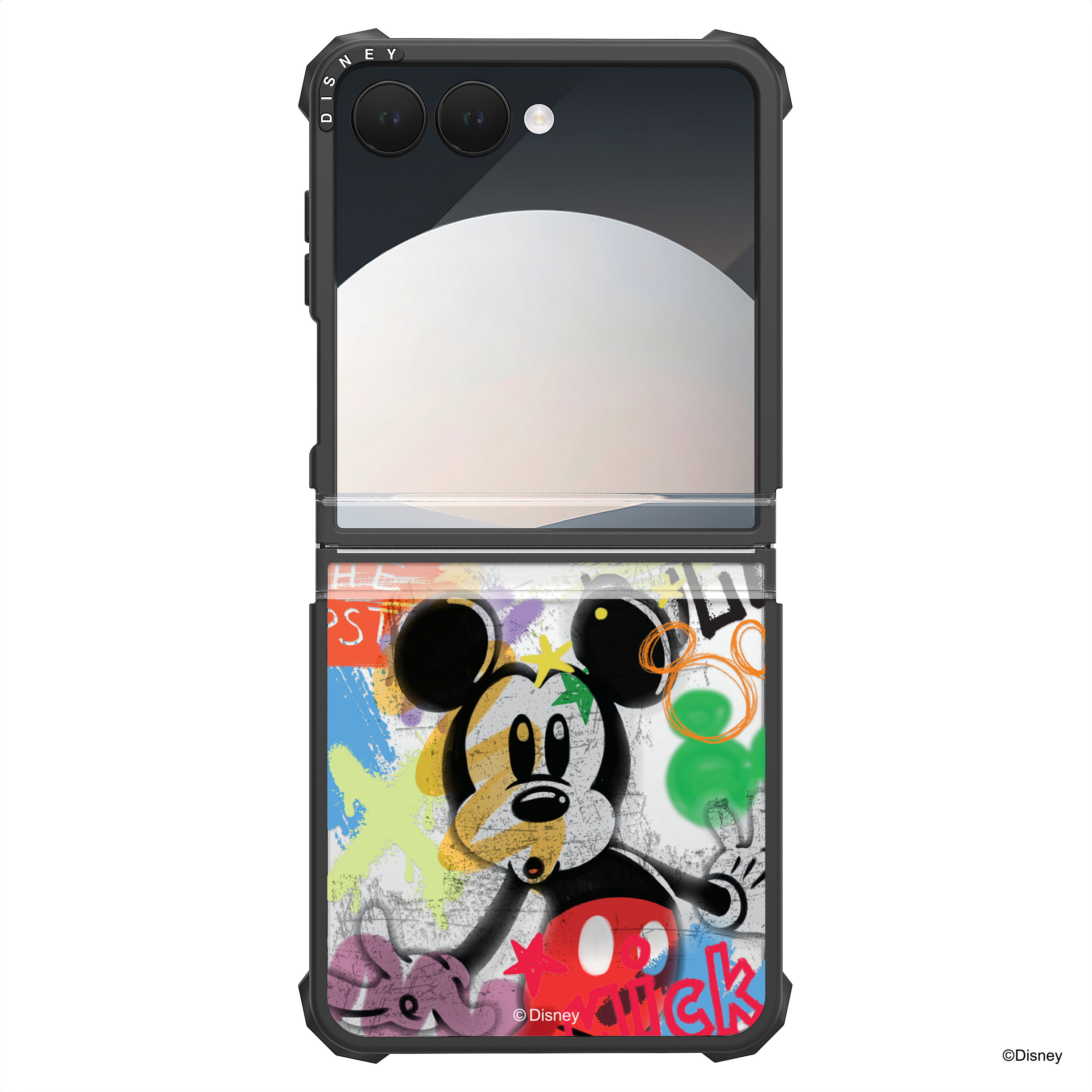 갤럭시 Z플립7 임팩트 디즈니 디자인 힌지 보호 휴대폰 케이스 원더 미키 마우스