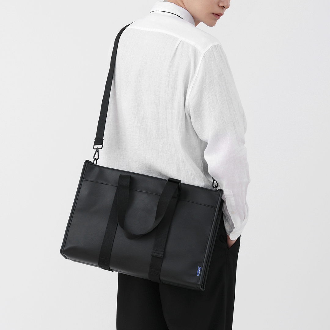 퀄팩 에센셜 토트백 331 레더 / 남자 크로스백 서류가방 출근가방