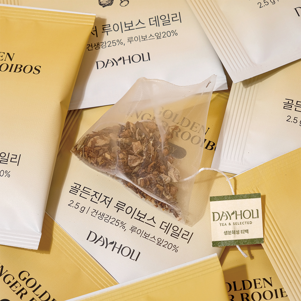 식수 대용 수분 티백, 루이보스 생강 호박차 데이홀리 골든진저루이보스데일리 10티백 - 상세 이미지 3