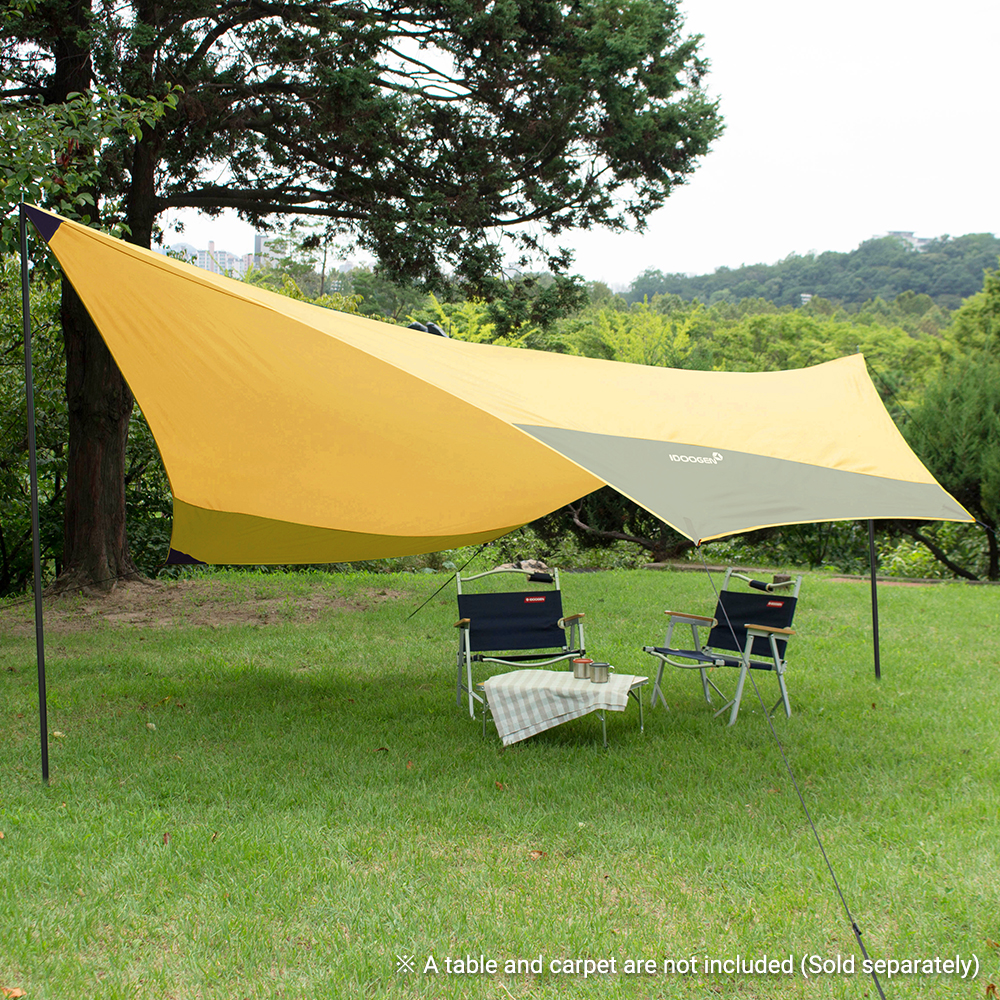 아이두젠 헥사타프 캠핑 그늘막타프 브라운