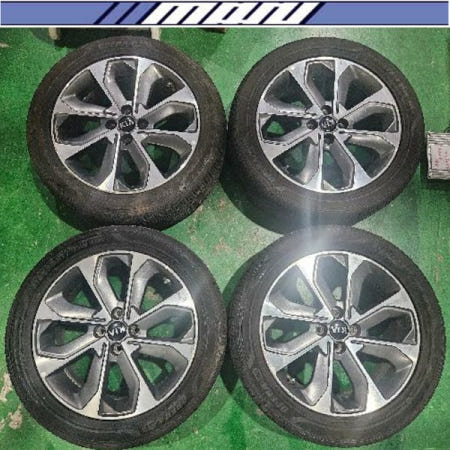 마루모터 중고 스토닉순정17휠4홀100 6.5J+49+TPMS센서+신품급타이어90% 넥센오페라골드 215/50R17 24년4본