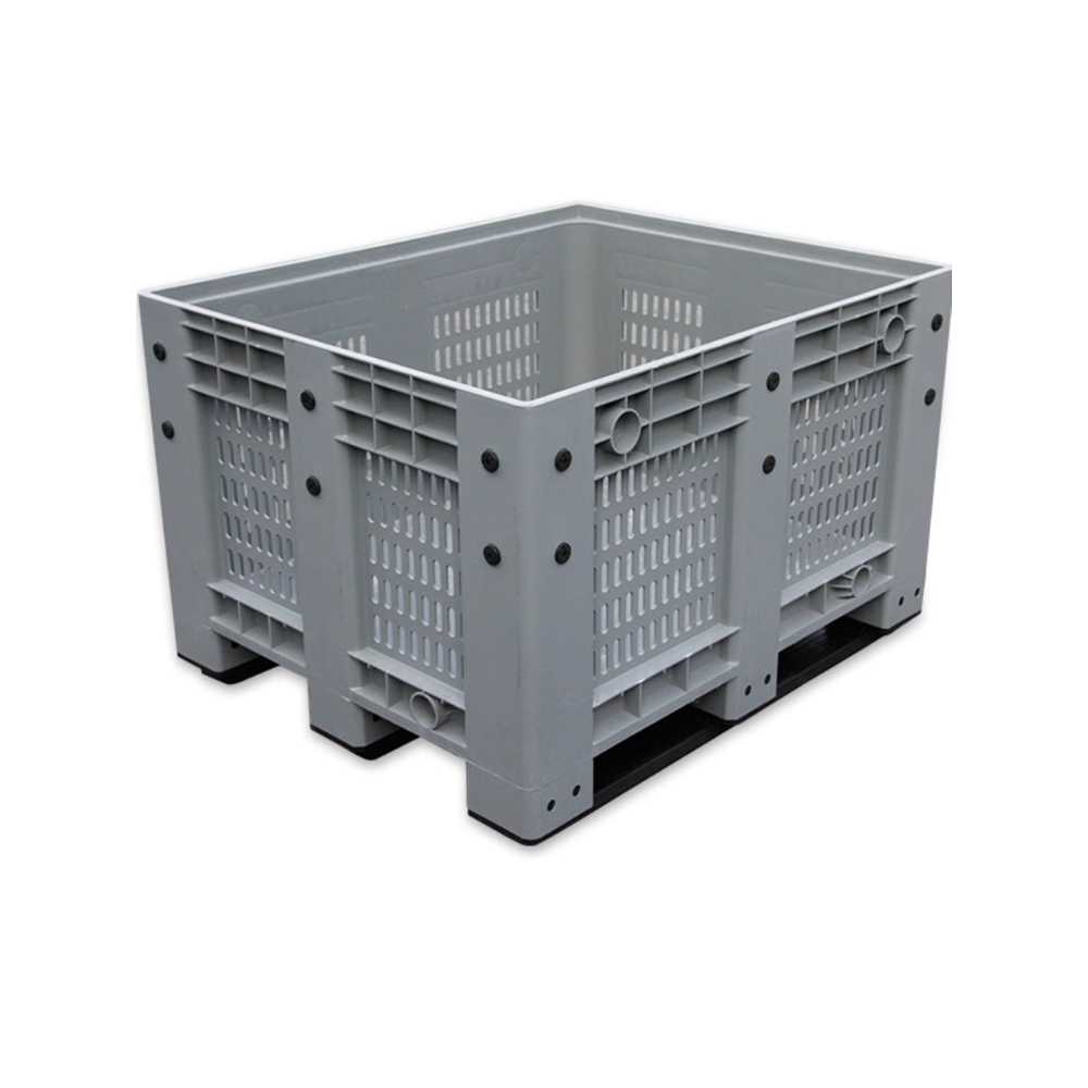 팔레트 컨테이너 박스 플라스틱 지게차 운반용 적재통 1200x1000x760mm 블루 - 상세 이미지 2