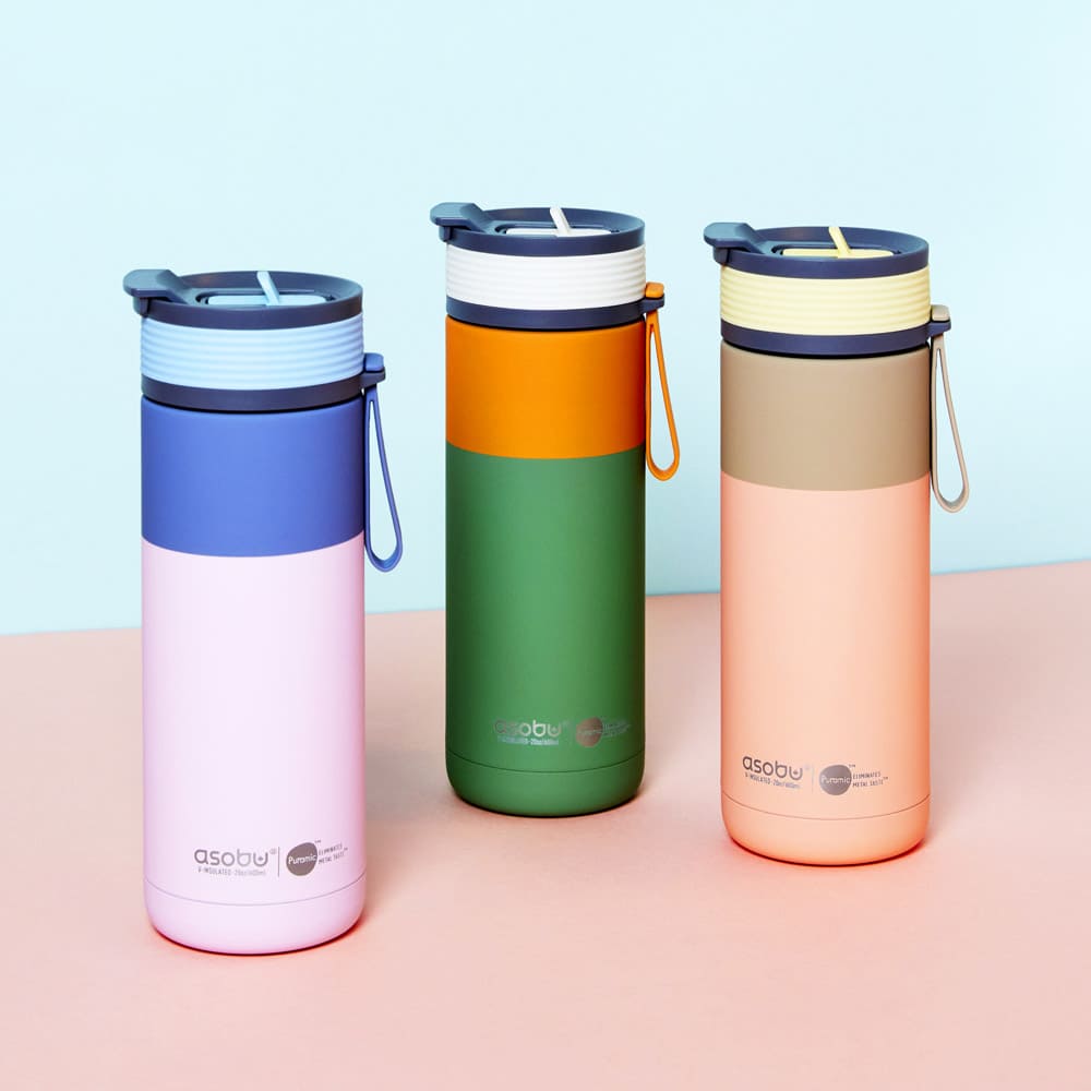 아소부 아스펜 파스텔 보온보냉 텀블러 600ml (3 colors) 세라믹 스텐 이중진공 - 메인 이미지