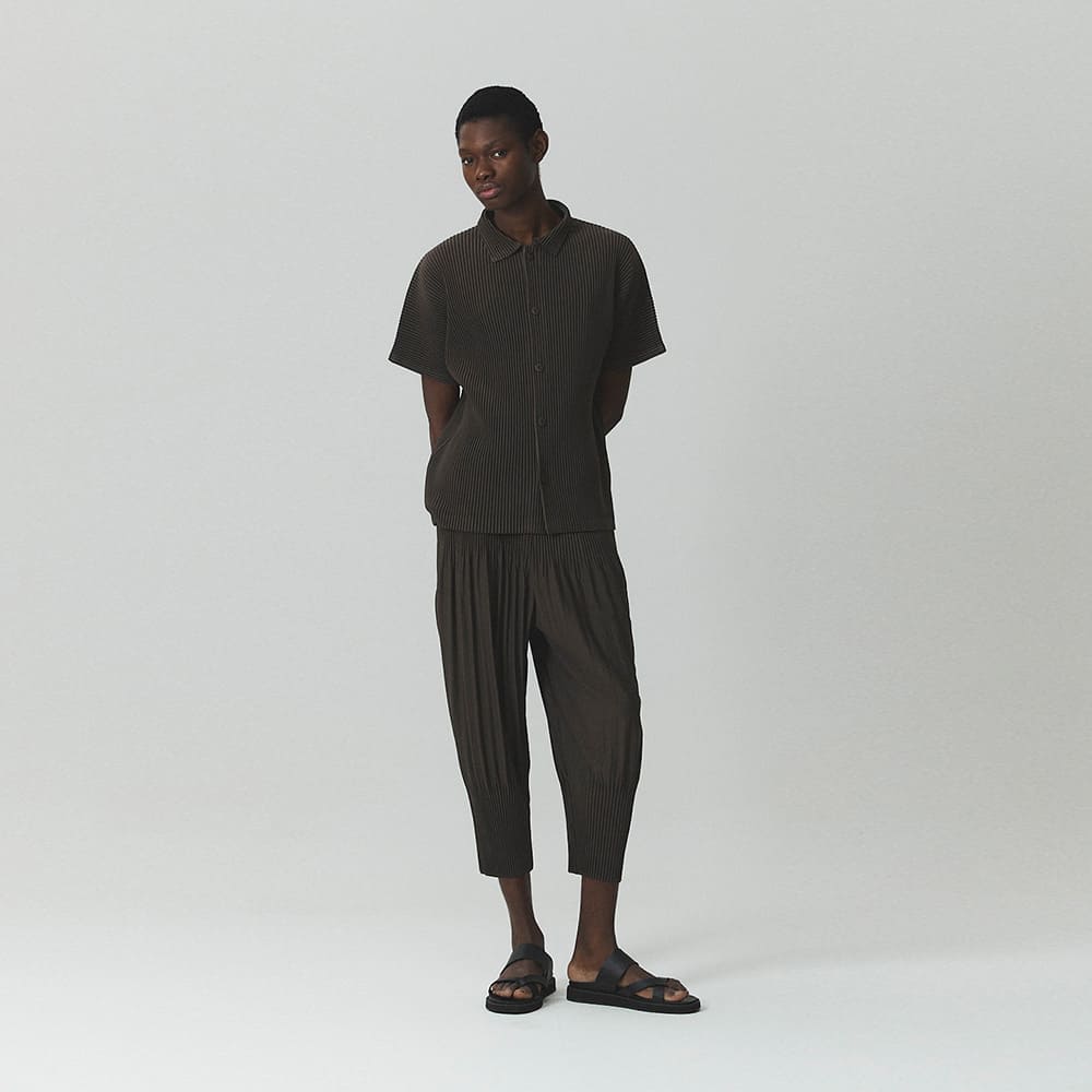 몽플리쎄 공용 뉴배기핏 플리츠 판타롱 팬츠 (3colors) 주름옷 주름바지 플리츠바지 - 상세 이미지 3