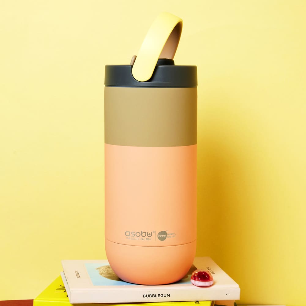 아소부 오르빗 파스텔 보온보냉 텀블러 900ml (3 colors) 세라믹 스텐 이중진공 - 상세 이미지 3