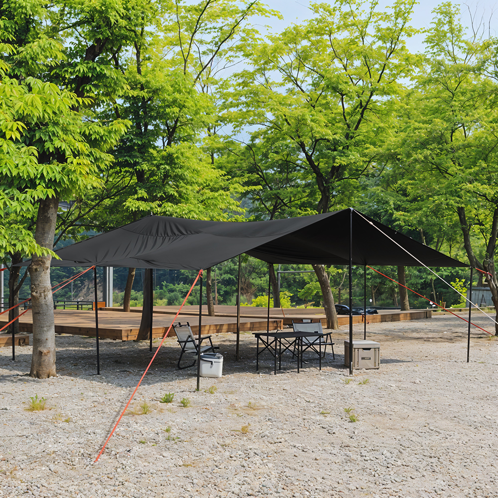 로티캠프 타프 렉타 캠핑 블랙코팅 그늘막 BTM-550 특대형, 탄