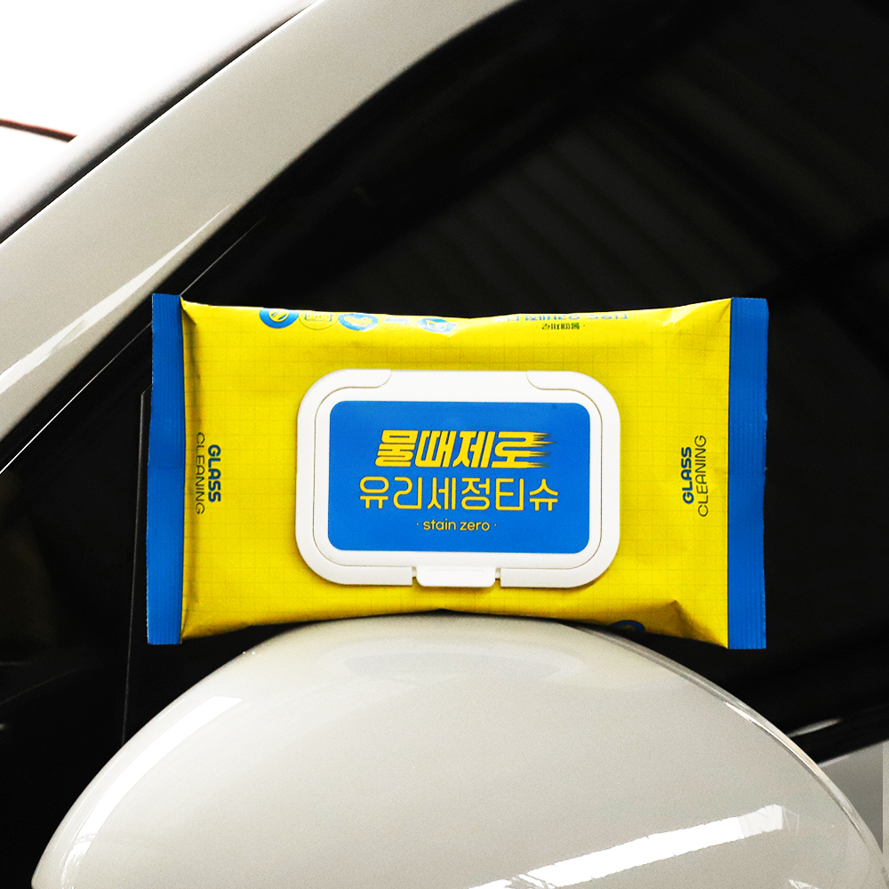피큐 물때제로 자동차 유리세정제 세차티슈 30매 175ml, 6개 - 상세 이미지 3
