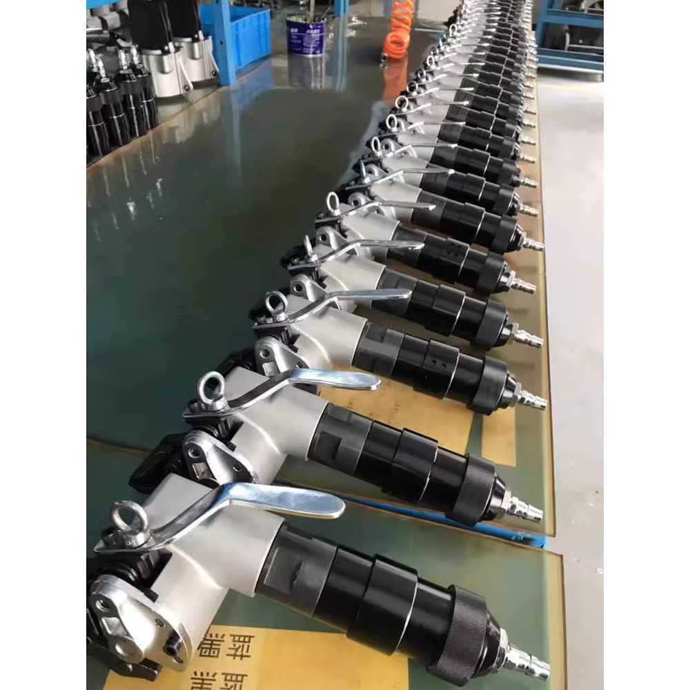 하조기 철 밴딩기 철밴드 결속기 인장기 포장기 공압 32mm 스틸벨트 강화세트 - 상세 이미지 4