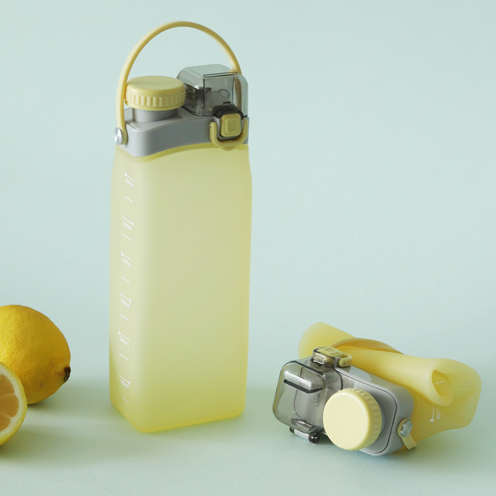 무디타 플래티넘 실리콘 물병 접이식 롤업 텀블러 물통 600ml / 빨대텀블러 휴대용 물통 - 상세 이미지 4
