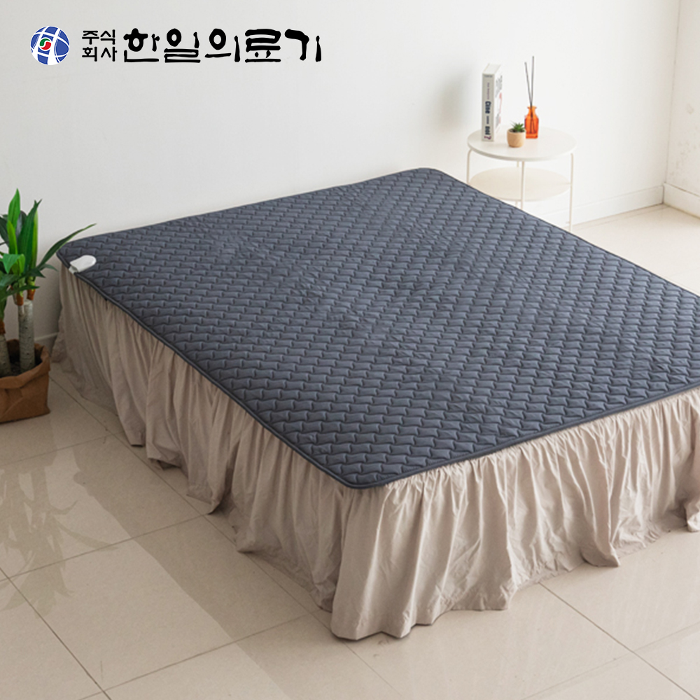 한일의료기 카본 탄소매트 전기 온열매트 워셔블 침대용 전기장판 1인용 싱글 바람개비