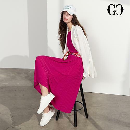 (런칭가 49,900원) 25SS GGPX 썸머 플리츠 컬러 원피스 3종 - 상세 이미지 2