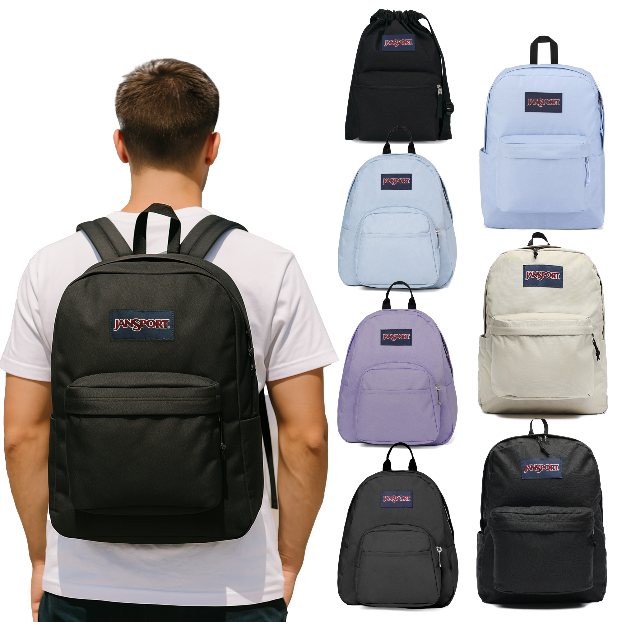 잔스포츠 백팩 하프파인트 슈퍼브레이크 드로우색 백팩 모음전