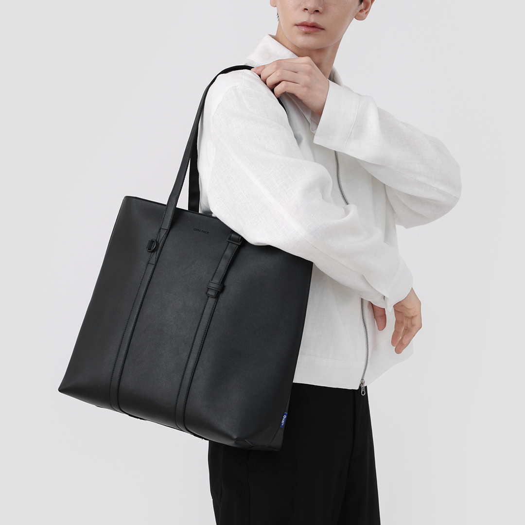 퀄팩 에센셜 빅사이즈 레더 토트백 303 / 숄더백