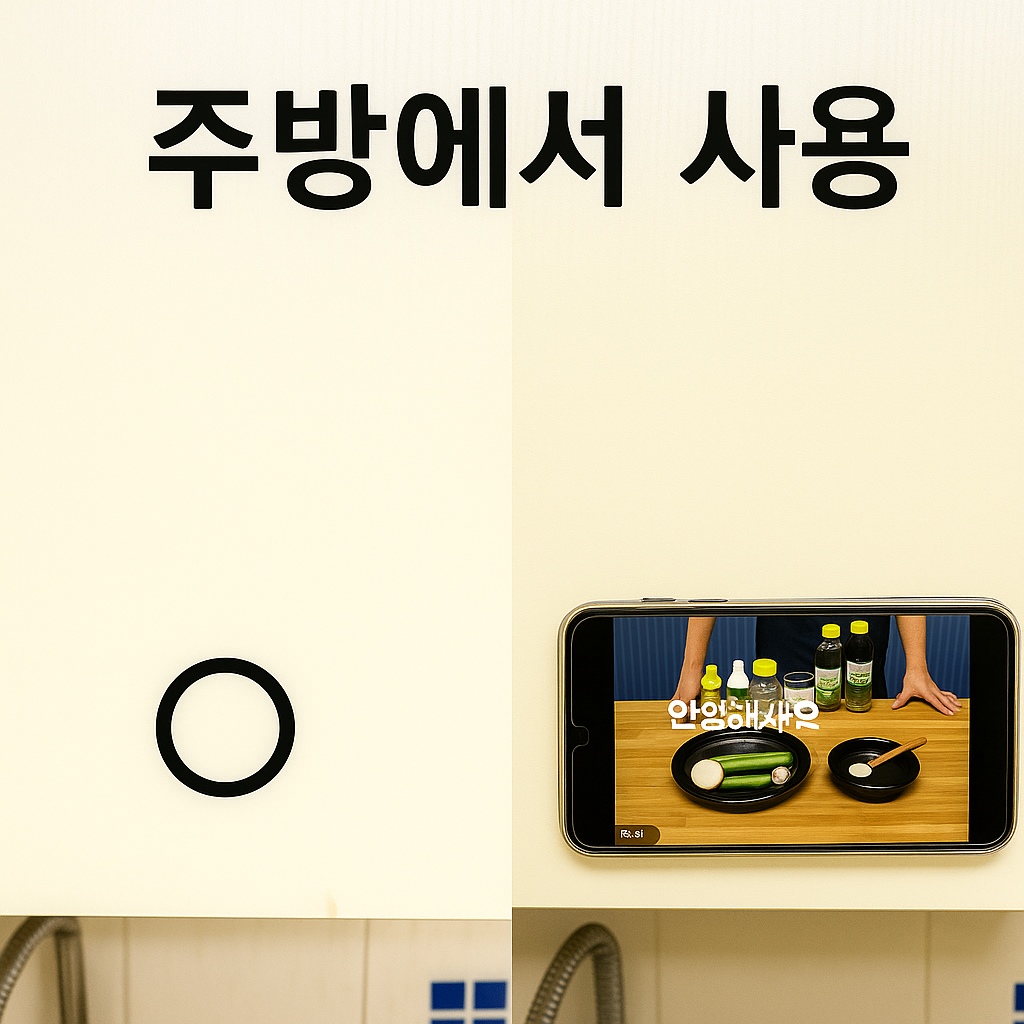 맥세이프 그립톡 자석 스마트톡 딥블랙 스마트폰 거치대 - 상세 이미지 4