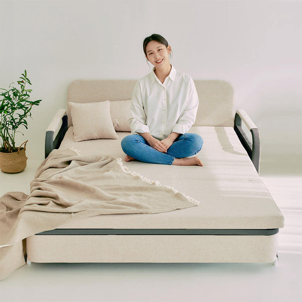 델브스 베이직 패브릭 1인용 컴팩트(800mm) 접이식 소파베드 쇼파 침대