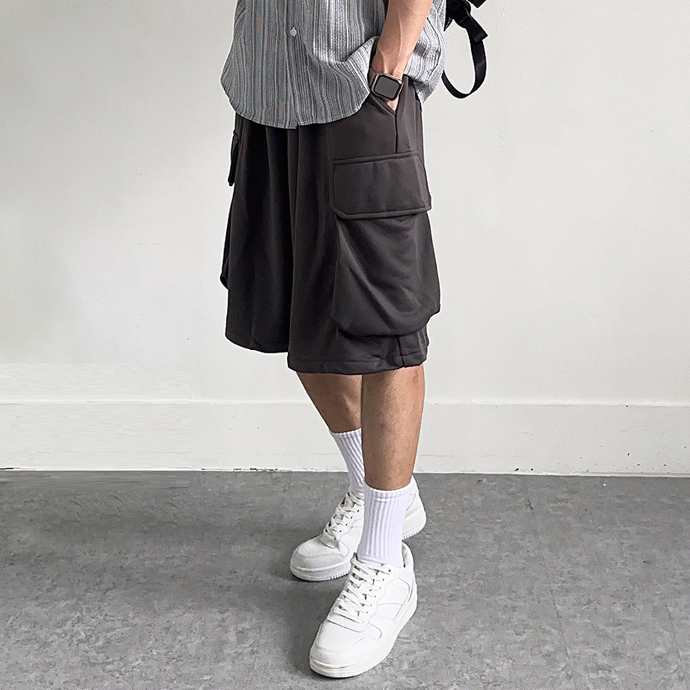 남자 반바지 남자카고반바지 트레이닝 밴딩 버뮤다 팬츠 - 상세 이미지 4