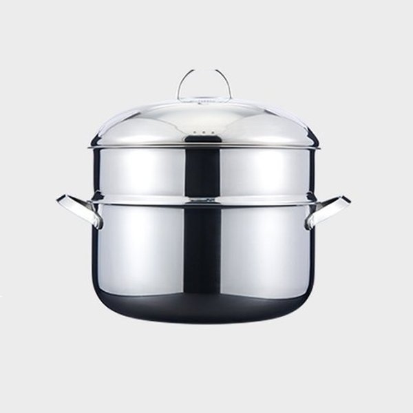 에지리 스텐큐브 통3중 스테인리스 인덕션 곰솥 9L (찜기 포함) - 상품 이미지