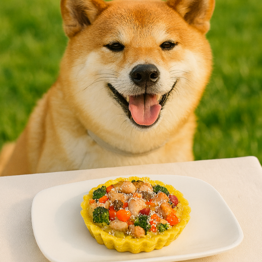 강아지 케이크 강아지 생일케이크 수제 간식 닭가슴살 고구마 타르트